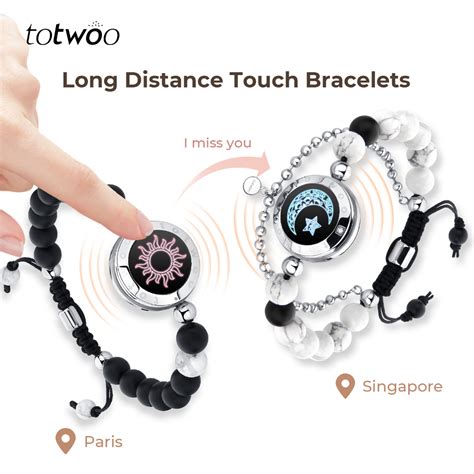 the couple bracelets that vibrate when touched